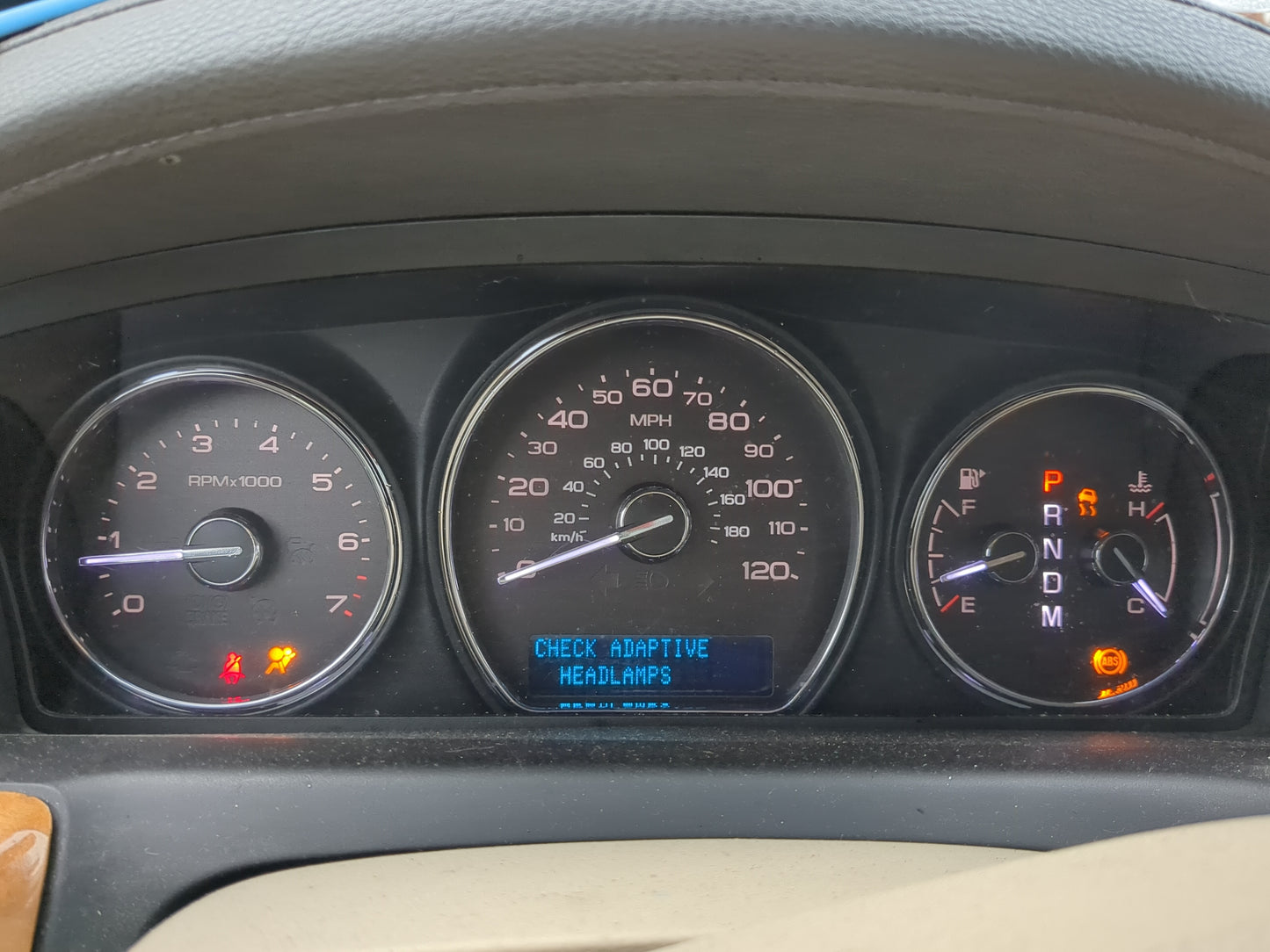 2012 Lincoln Mks Instrument Cluster Speedometer Gauges Miles:92K Fits OEM Used Auto Parts - Oemusedautoparts1.com