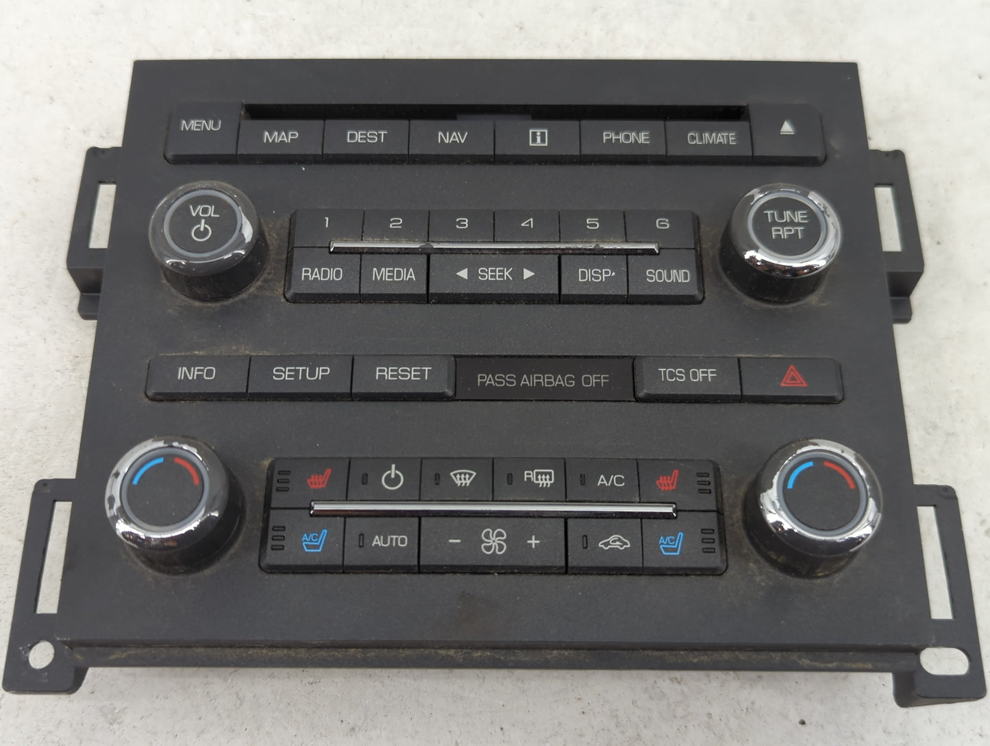 2012 Lincoln Mks Climate Control Module Temperature AC/Heater Replacement P/N:BA5T-18A802-AD UQW1502 Fits OEM Used Auto Part