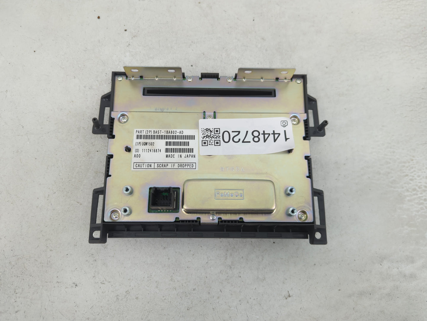2012 Lincoln Mks Climate Control Module Temperature AC/Heater Replacement P/N:BA5T-18A802-AD UQW1502 Fits OEM Used Auto Part