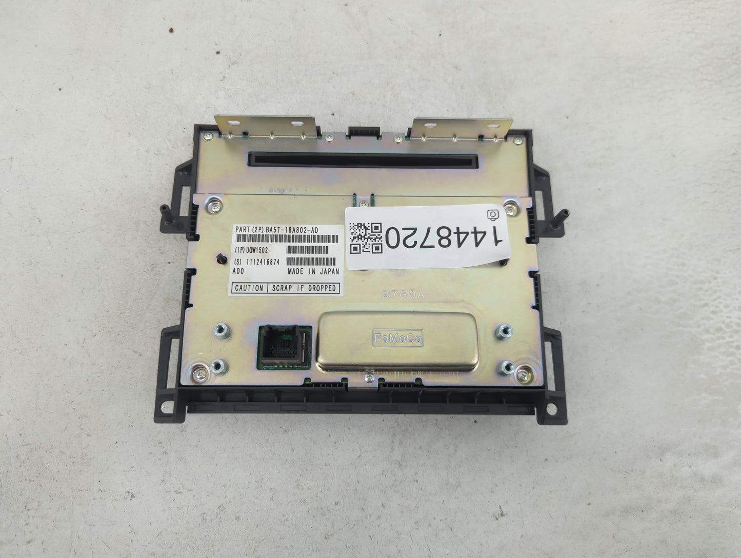 2012 Lincoln Mks Climate Control Module Temperature AC/Heater Replacement P/N:BA5T-18A802-AD UQW1502 Fits OEM Used Auto Part