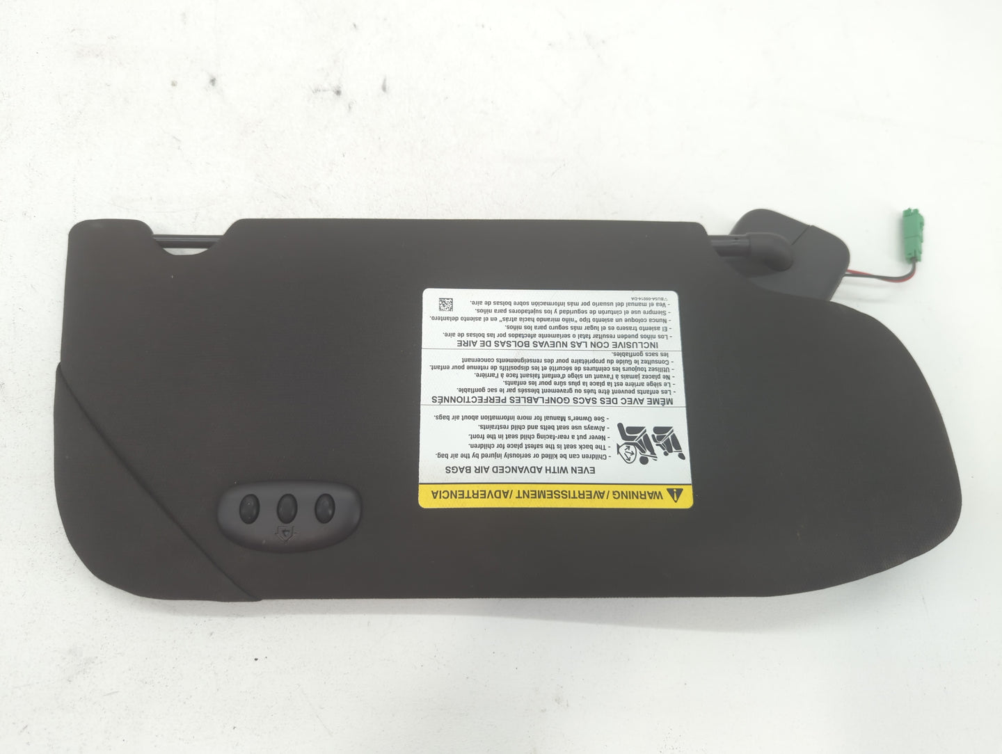 2010-2016 Lincoln Mks Sun Visor Shade Replacement Passenger Right Mirror Fits OEM Used Auto Parts - Oemusedautoparts1.com