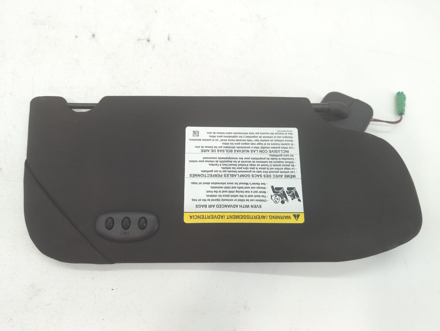 2010-2016 Lincoln Mks Sun Visor Shade Replacement Passenger Right Mirror Fits OEM Used Auto Parts - Oemusedautoparts1.com