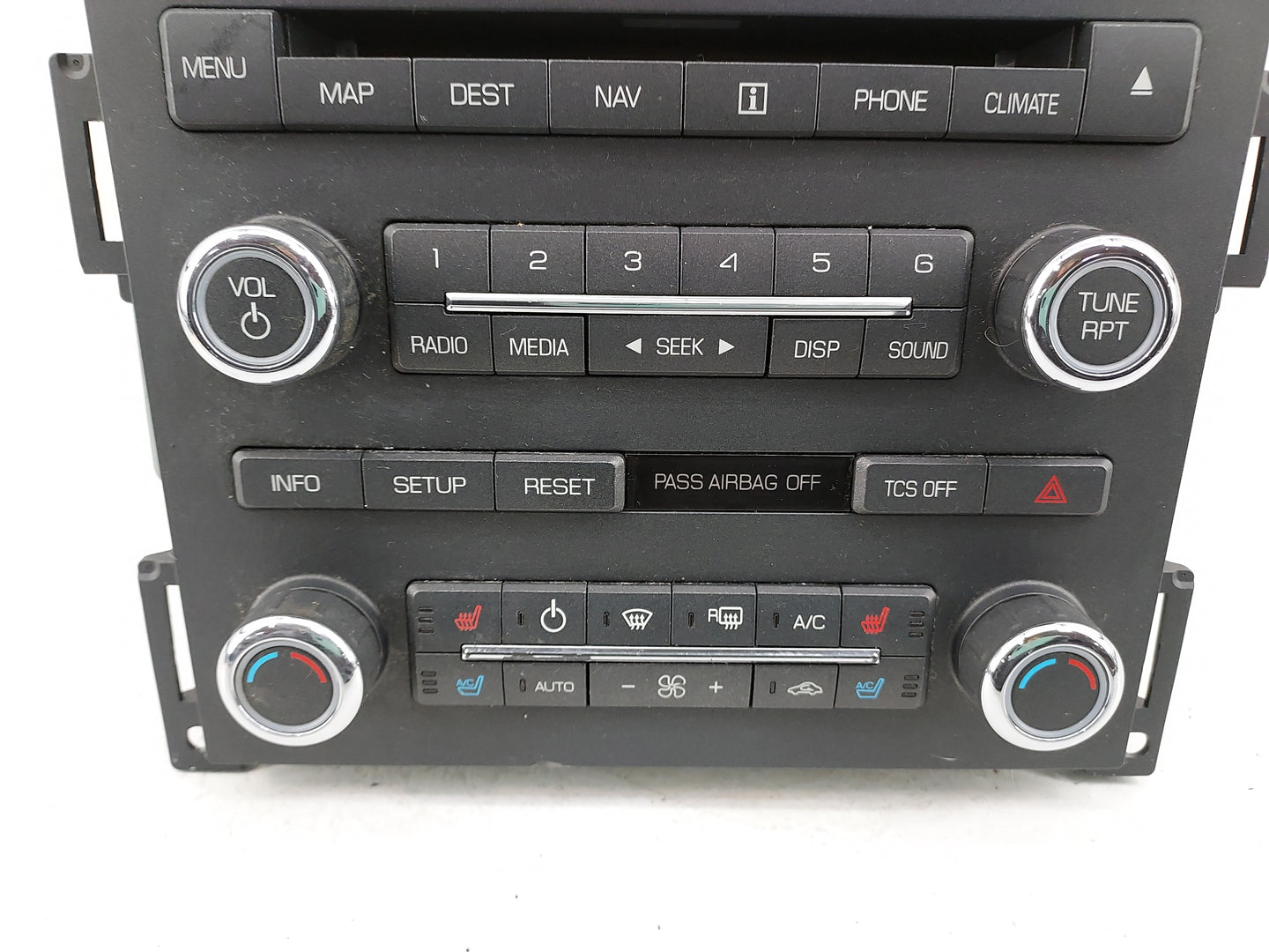 2012 Lincoln Mks Radio AM FM Cd Player Receiver Replacement Fits OEM Used Auto Parts - Oemusedautoparts1.com