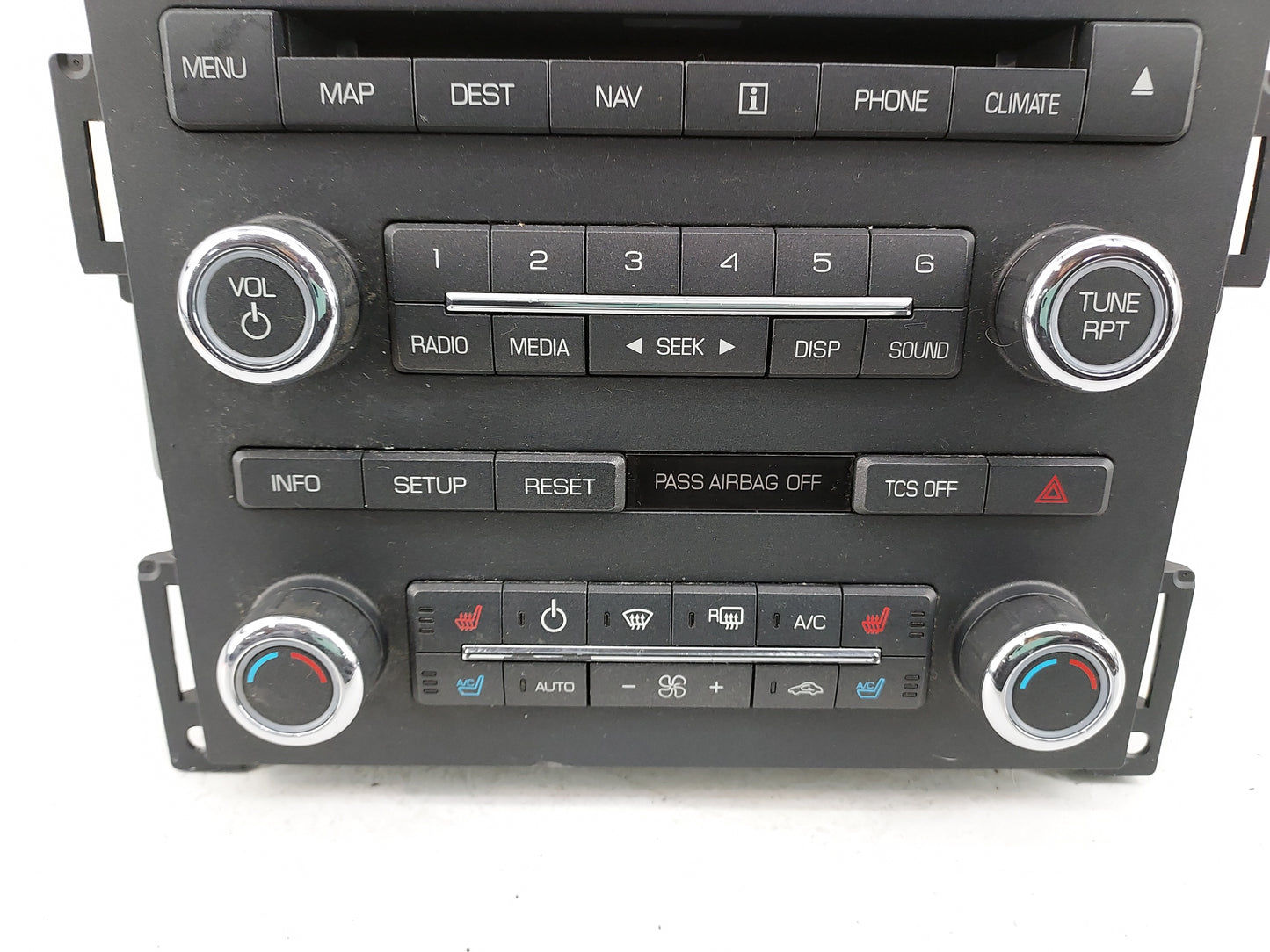 2012 Lincoln Mks Radio AM FM Cd Player Receiver Replacement Fits OEM Used Auto Parts - Oemusedautoparts1.com