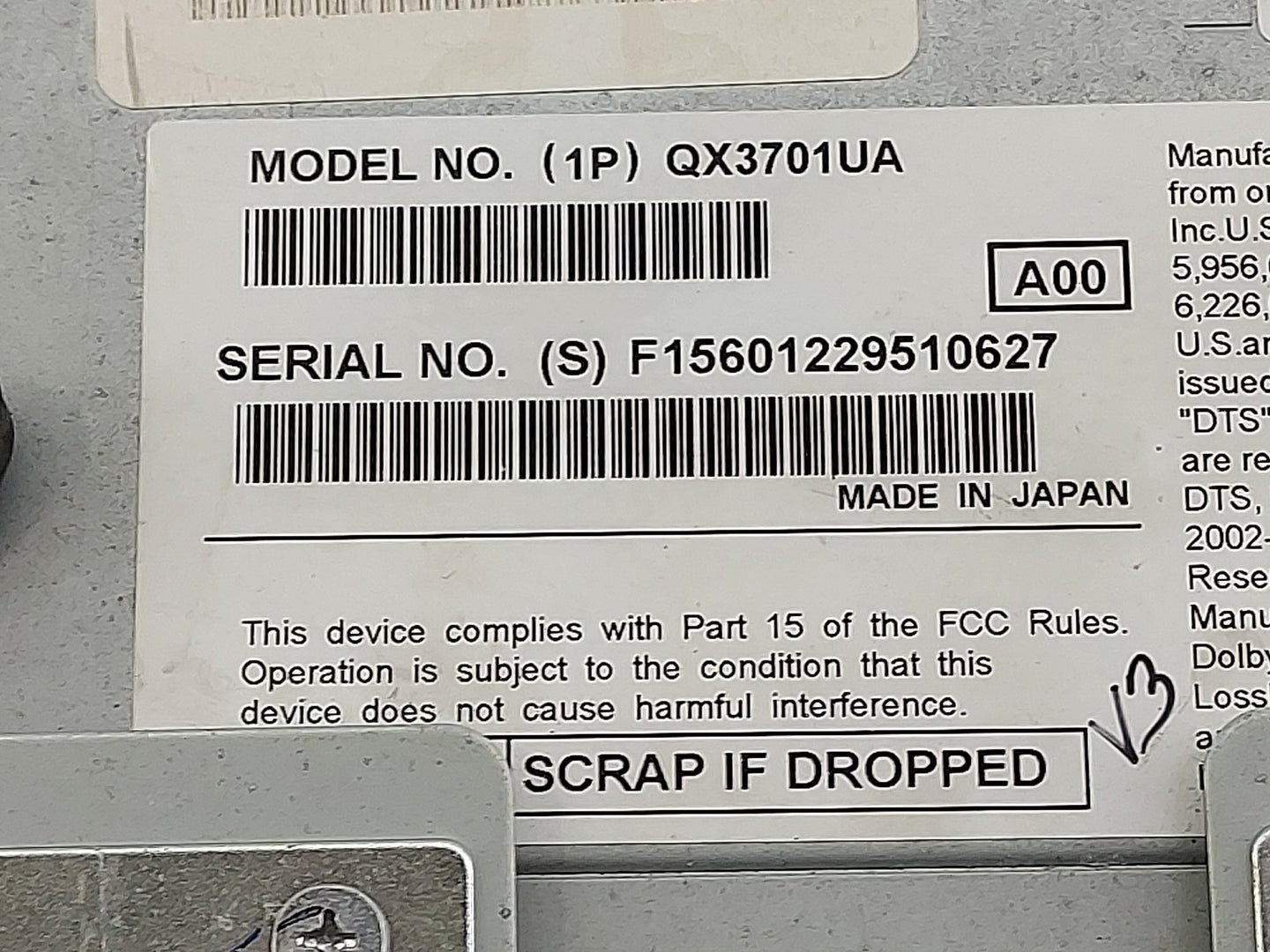 2012 Lincoln Mks Radio AM FM Cd Player Receiver Replacement Fits OEM Used Auto Parts - Oemusedautoparts1.com
