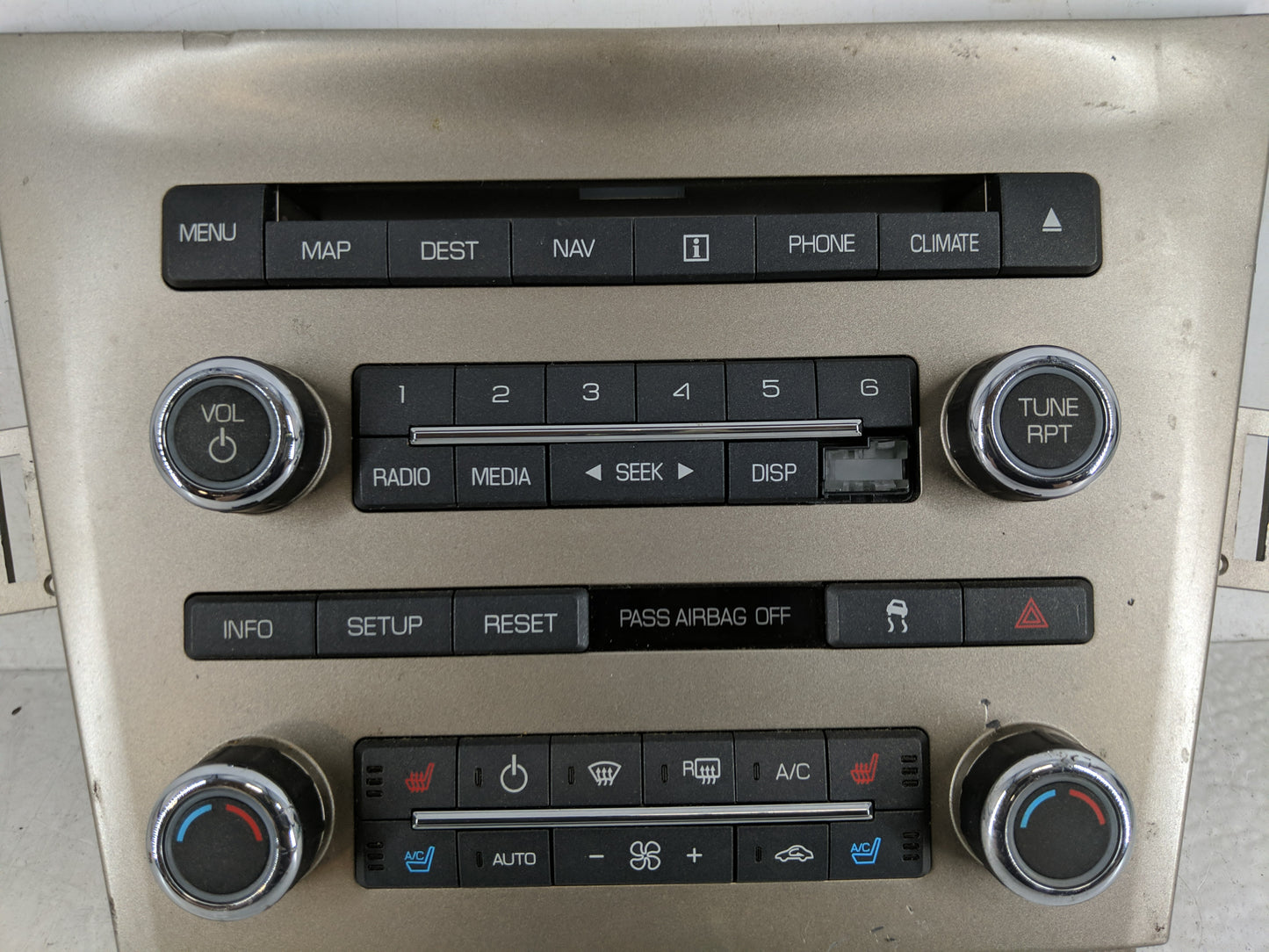 2010-2012 Lincoln Mkt Radio AM FM Cd Player Receiver Replacement P/N:AE9T-18A802-BE Fits Fits 2010 2011 2012 OEM Used Auto P