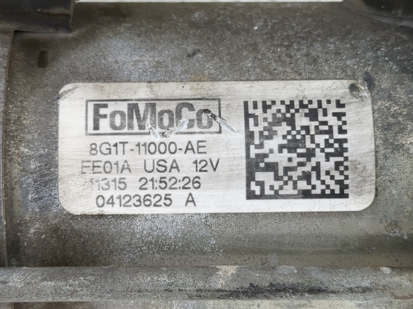 2007-2018 Lincoln Mkx Car Starter Motor Solenoid OEM P/N:8G1T-11000-AE Fits OEM Used Auto Parts - Oemusedautoparts1.com