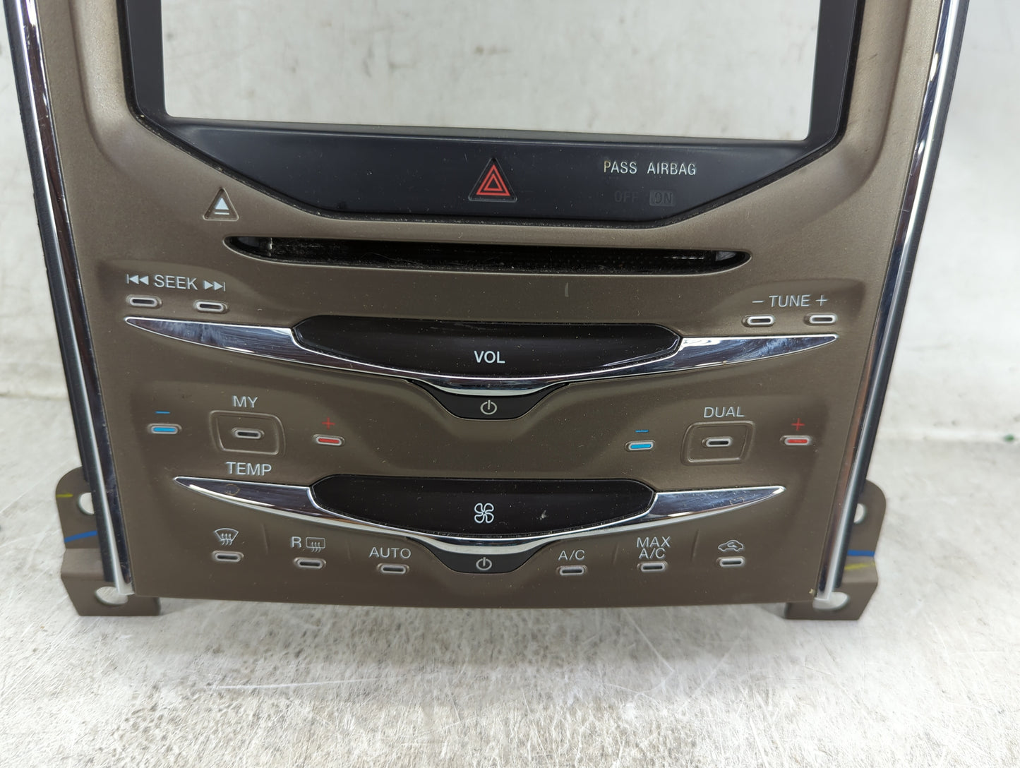 2012-2012 Lincoln Mkx Radio Control Panel Bronze - Oemusedautoparts1.com