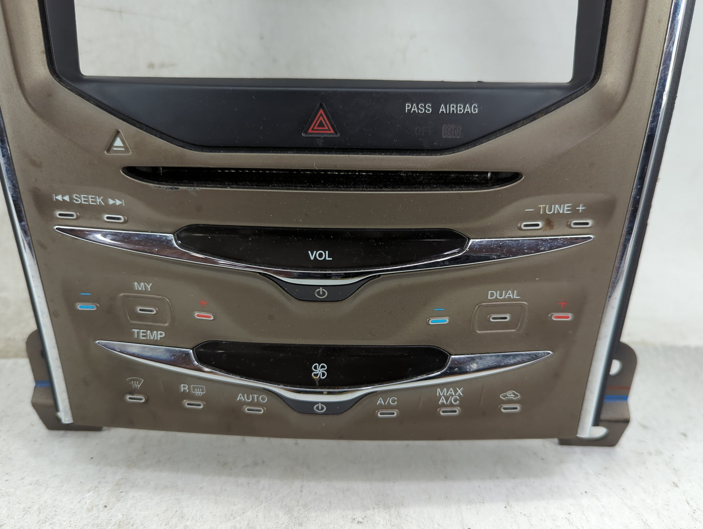 2012-2012 Lincoln Mkx Radio Control Panel - Oemusedautoparts1.com