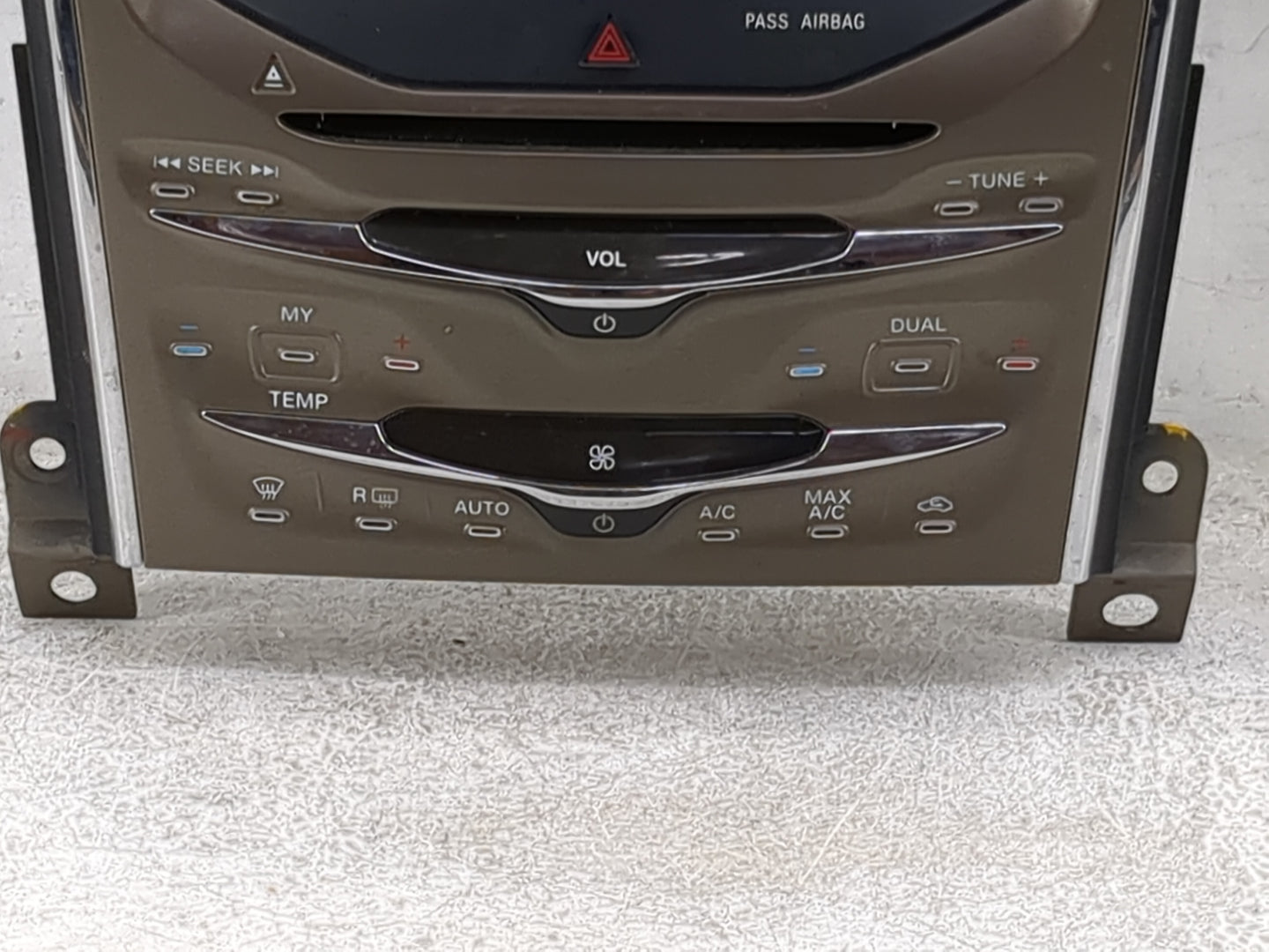 2012-2012 Lincoln Mkx Radio Control Panel Champagne - Oemusedautoparts1.com