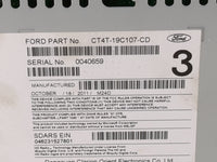 2012 Lincoln Mkx Radio AM FM Cd Player Receiver Replacement P/N:PU-3455L-C CT4T-19C107-CD Fits OEM Used Auto Parts - Oemused