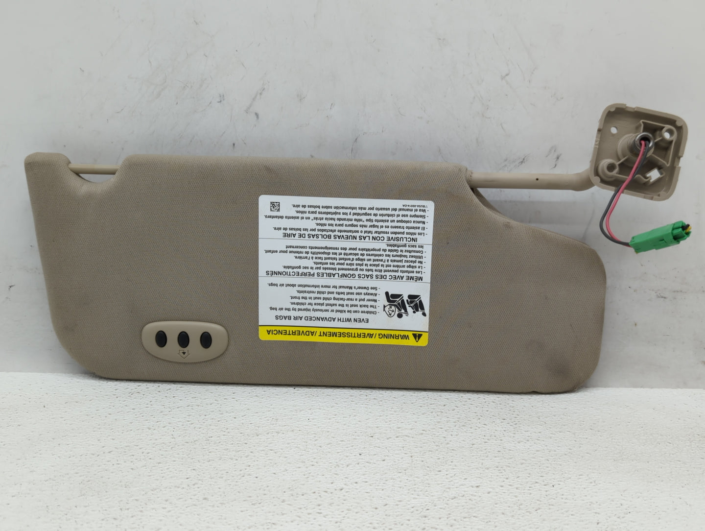 2011-2015 Lincoln Mkx Sun Visor Shade Replacement Passenger Right Mirror Fits Fits 2011 2012 2013 2014 2015 OEM Used Auto Pa