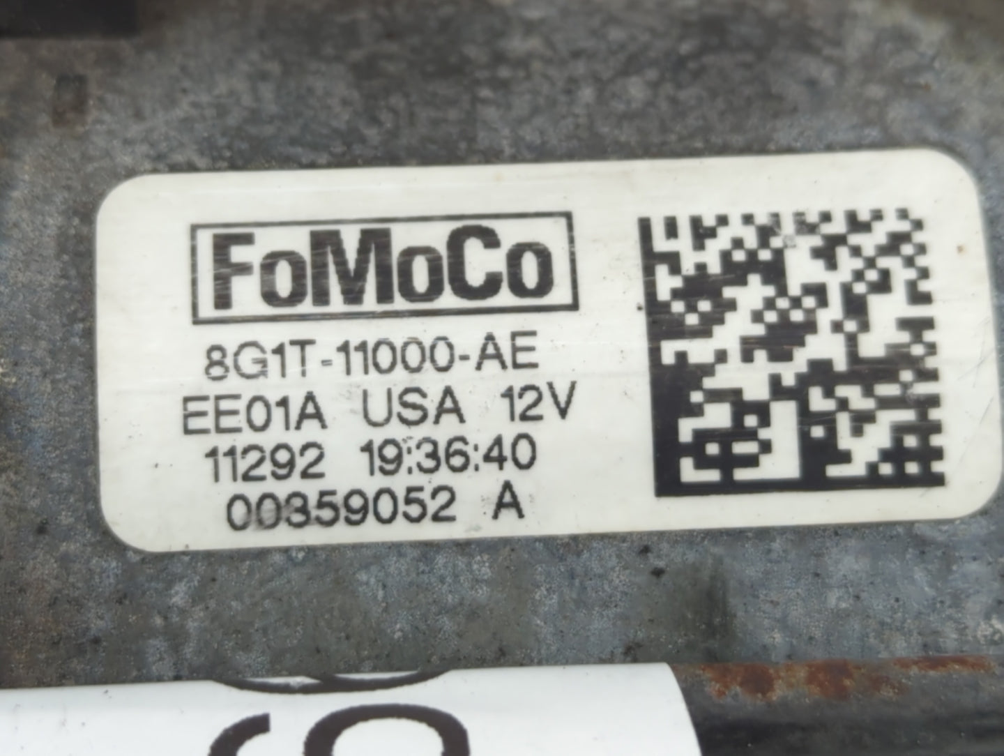 2007-2018 Lincoln Mkx Car Starter Motor Solenoid OEM P/N:8G1T-11000-AE Fits OEM Used Auto Parts - Oemusedautoparts1.com