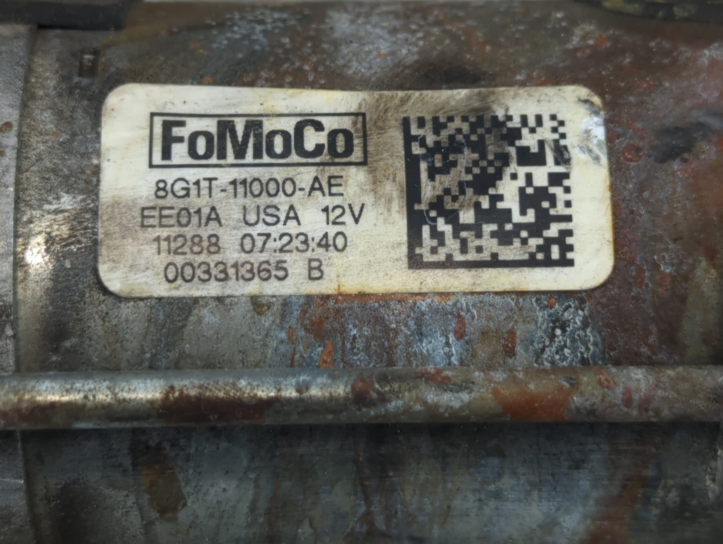 2007-2018 Lincoln Mkx Car Starter Motor Solenoid OEM P/N:8G1T-11000-AE Fits OEM Used Auto Parts - Oemusedautoparts1.com