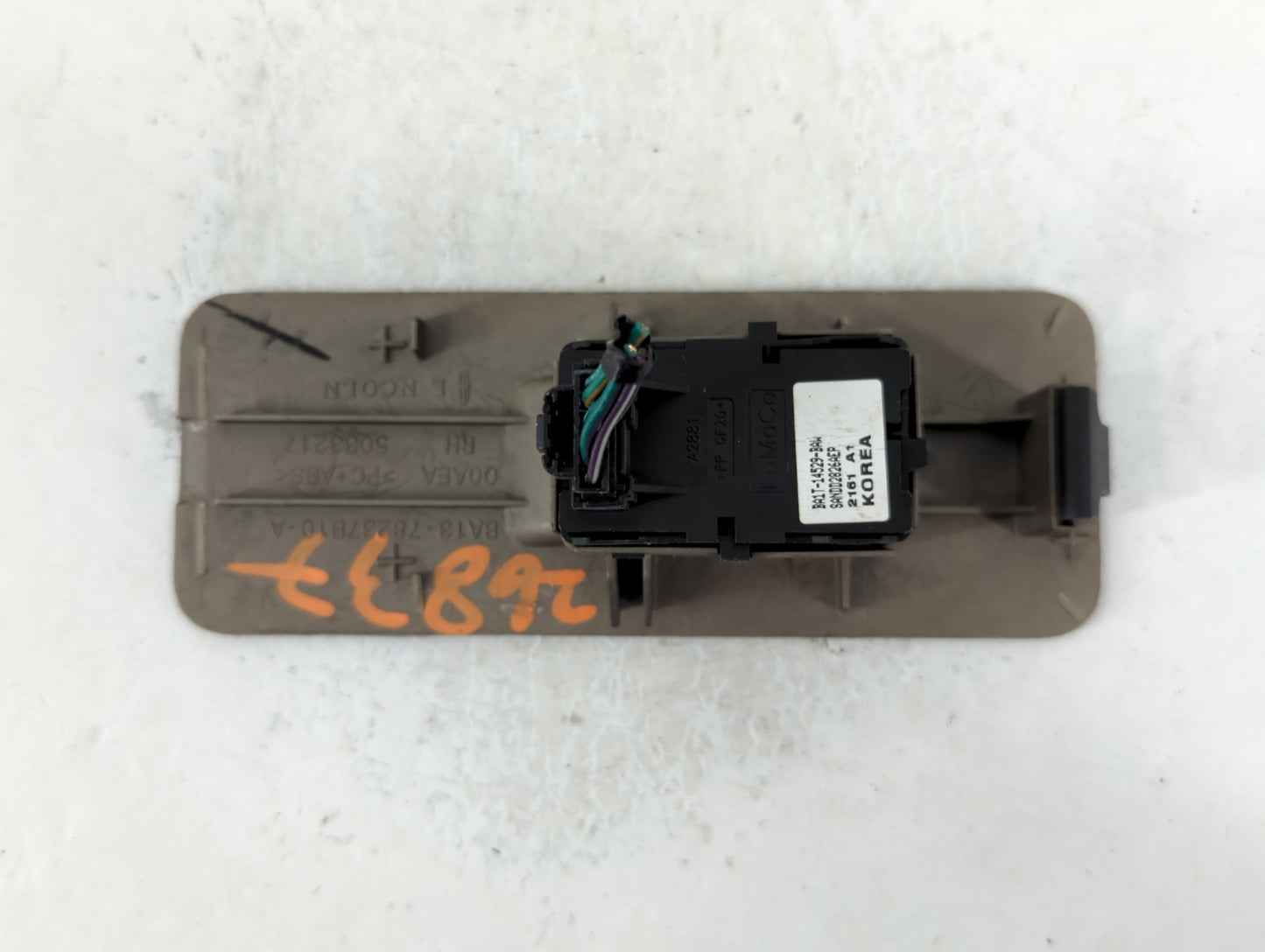 2011-2015 Lincoln Mkx Master Power Window Switch Replacement Driver Side Left P/N:BA13-78237B10-A Fits OEM Used Auto Parts -