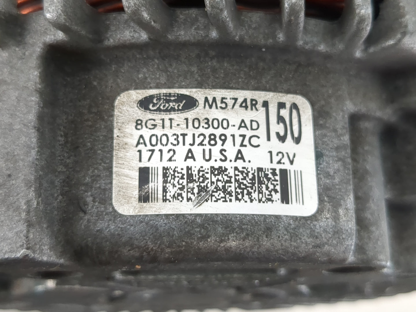 2007-2012 Lincoln Mkz Alternator Replacement Generator Charging Assembly Engine OEM P/N:8G1T-10300-AD Fits OEM Used Auto Par