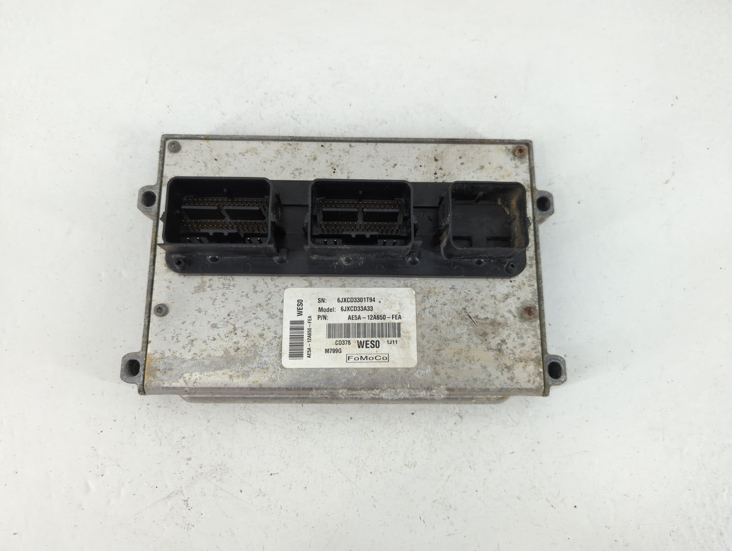 2011-2012 Lincoln Mkz PCM Engine Control Computer ECU ECM PCU OEM P/N:AE5A-12A650-FEA Fits Fits 2011 2012 OEM Used Auto Part