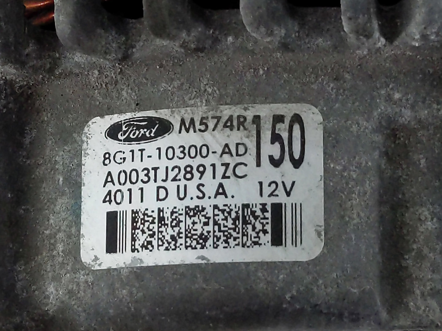 2007-2012 Lincoln Mkz Alternator Replacement Generator Charging Assembly Engine OEM P/N:8GTT-10300-AD Fits OEM Used Auto Par