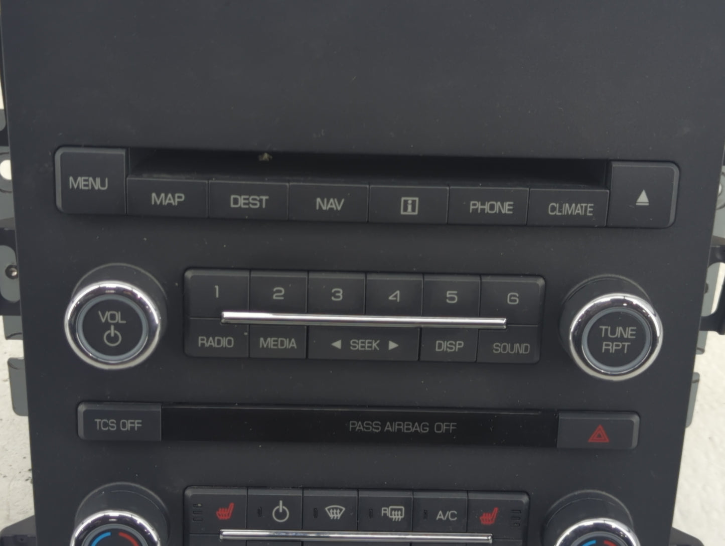 2011-2012 Lincoln Mkz Radio AM FM Cd Player Receiver Replacement P/N:CH6T 18K931JA Fits Fits 2011 2012 OEM Used Auto Parts -