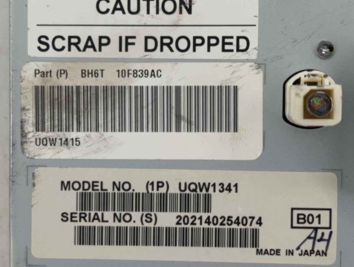 2011-2012 Lincoln Mkz Information Radio Display Screen 1377237 - Oemusedautoparts1.com