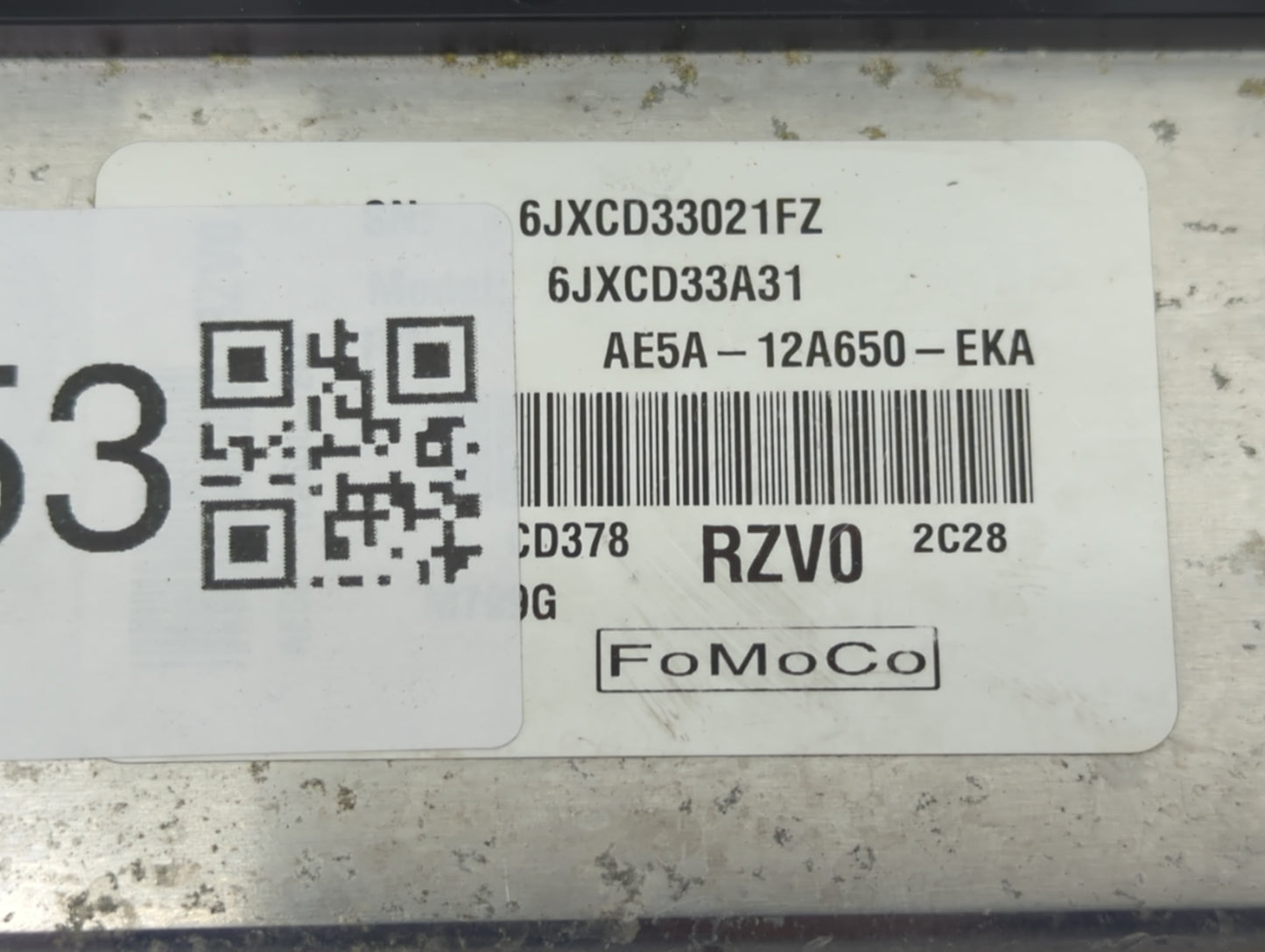 2011-2012 Lincoln Mkz PCM Engine Control Computer ECU ECM PCU OEM P/N:AE5A-12A650-EKA Fits Fits 2011 2012 OEM Used Auto Part