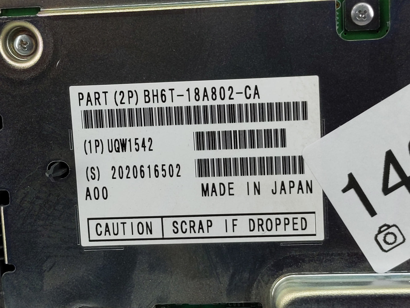 2011-2012 Lincoln Mkz Radio AM FM Cd Player Receiver Replacement P/N:BH6T-18A802-CA Fits Fits 2011 2012 OEM Used Auto Parts 