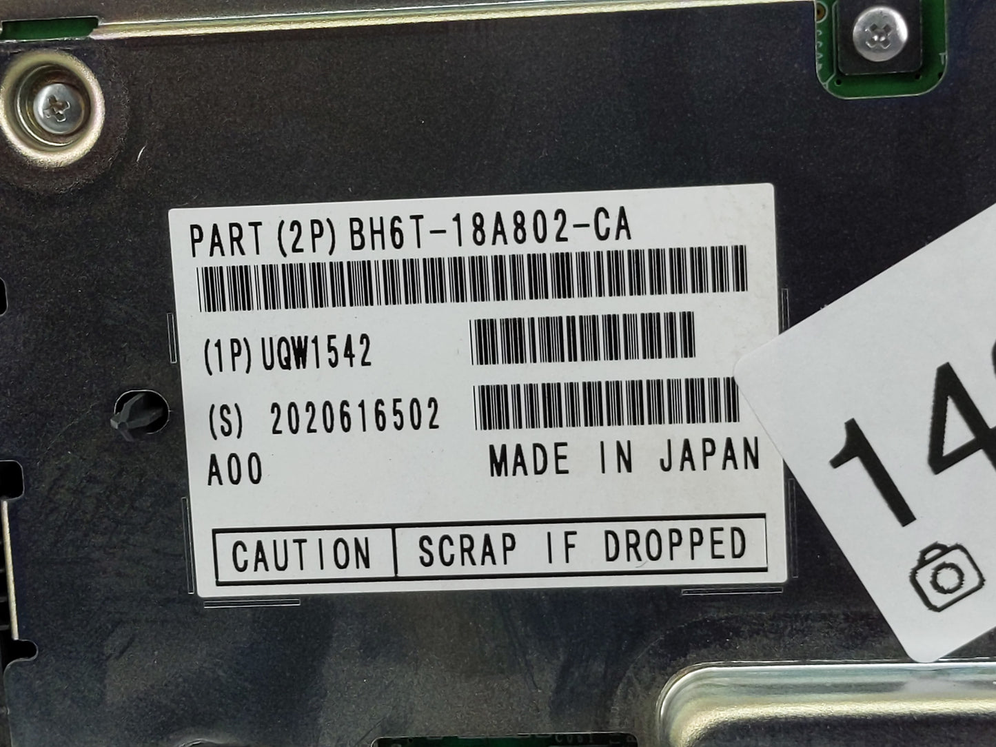 2011-2012 Lincoln Mkz Radio AM FM Cd Player Receiver Replacement P/N:BH6T-18A802-CA Fits Fits 2011 2012 OEM Used Auto Parts 