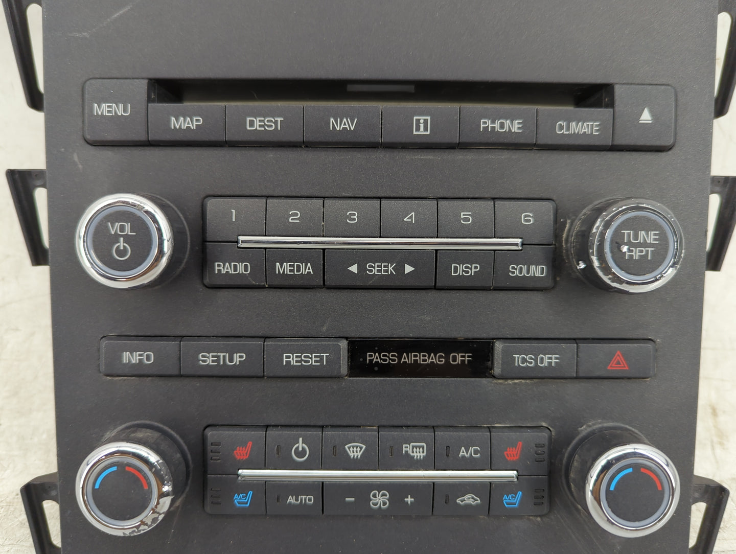 2011-2012 Lincoln Mkz Radio Control Panel - Oemusedautoparts1.com