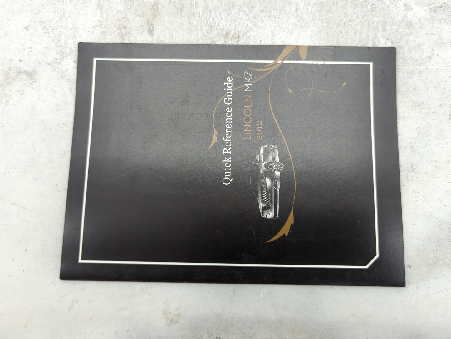 2012 Lincoln Mkz Owners Manual Book Guide P/N:CH6J 19A321 AA OEM Used Auto Parts - Oemusedautoparts1.com