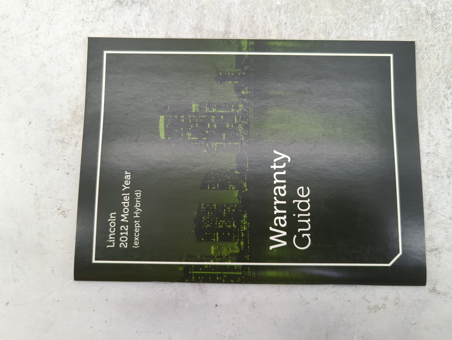 2012 Lincoln Mkz Owners Manual Book Guide P/N:CH6J 19A321 AA OEM Used Auto Parts - Oemusedautoparts1.com