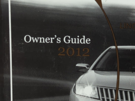 2012 Lincoln Mkz Owners Manual Book Guide P/N:CH6J 19A321 AB OEM Used Auto Parts