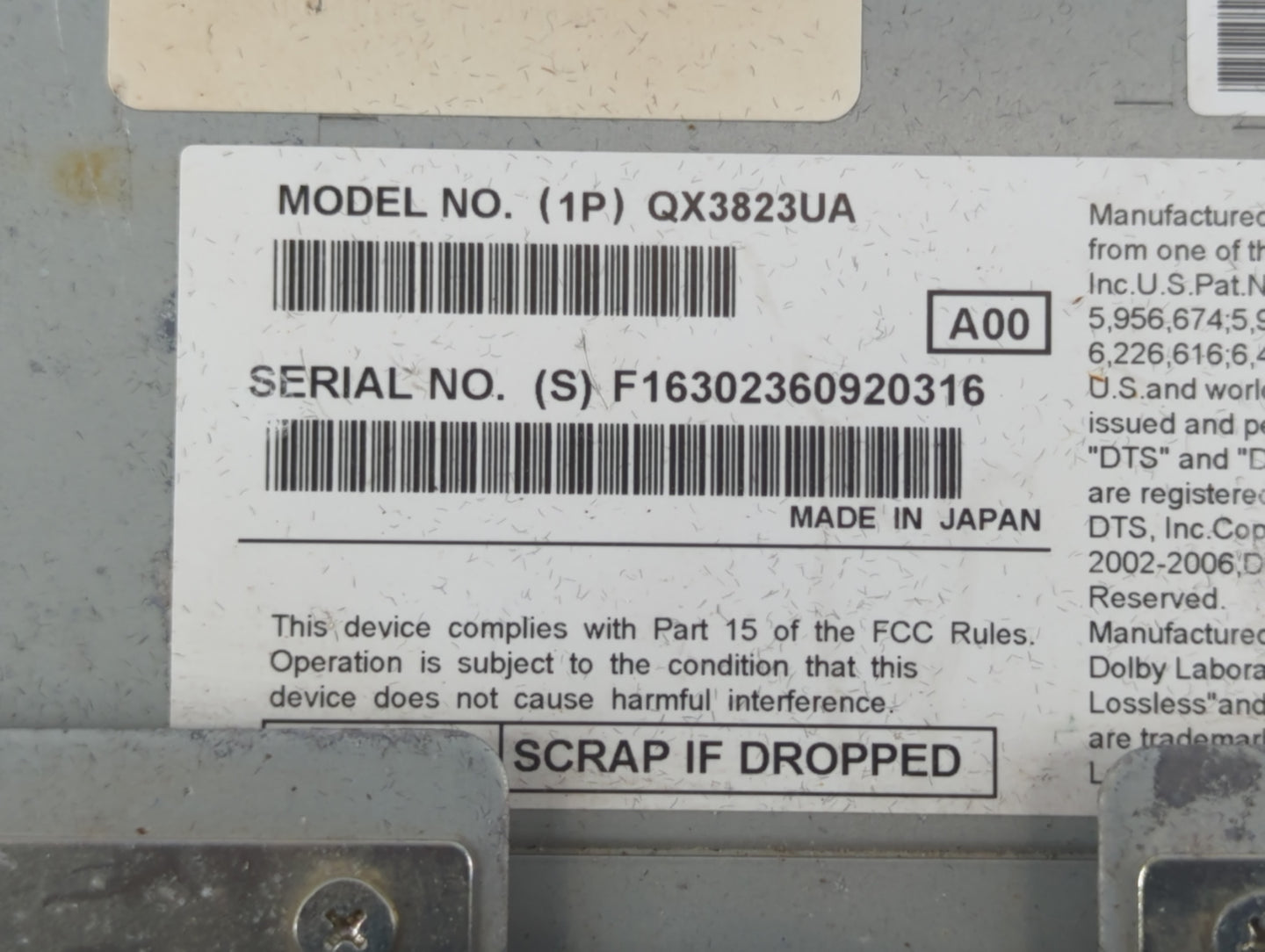 2012 Lincoln Mkz Climate Control Module Temperature AC/Heater Replacement P/N:QX3823UA Fits OEM Used Auto Parts - Oemusedaut