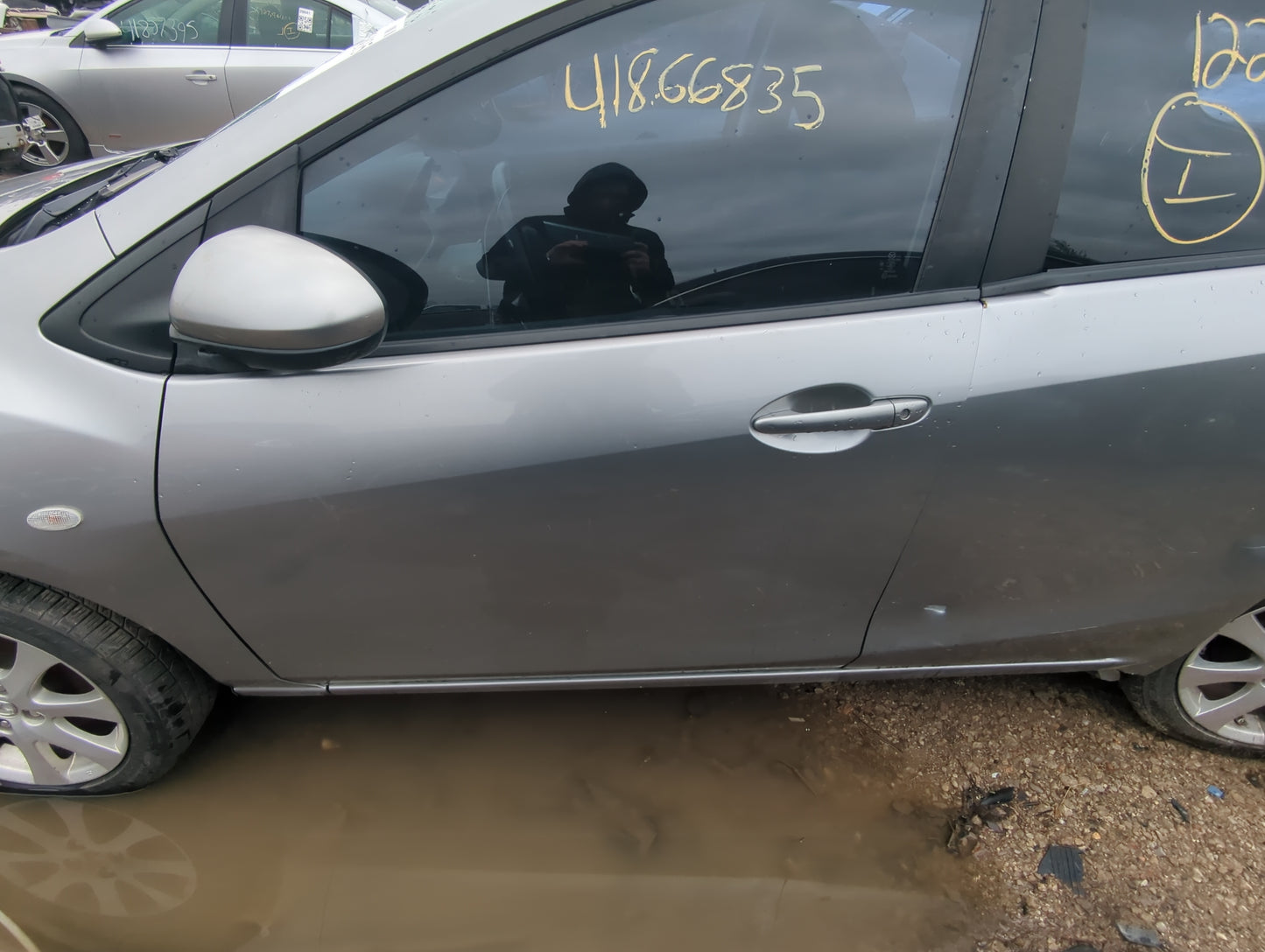2011-2014 Mazda 2 Driver Front Door Oem - Oemusedautoparts1.com