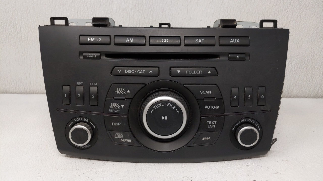 2012-2013 Mazda 3 Radio AM FM Cd Player Receiver Replacement P/N:BGVA 66 AR0 Fits Fits 2012 2013 OEM Used Auto Parts - Oemus