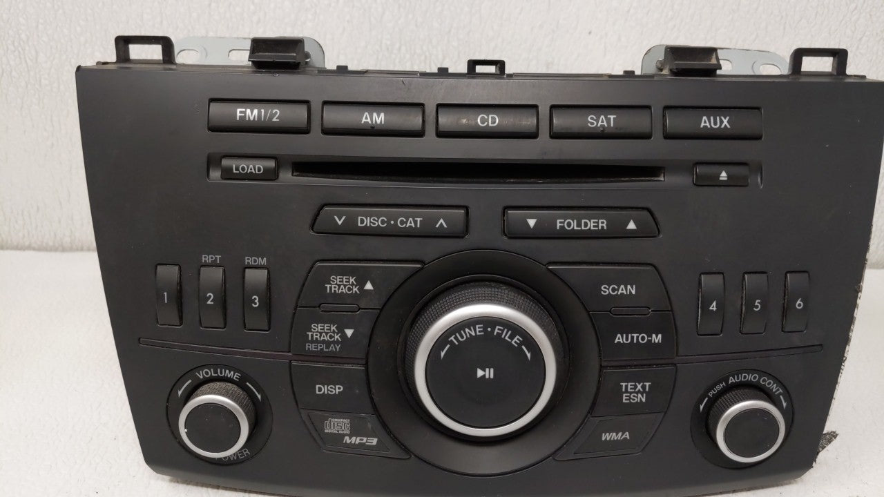 2012-2013 Mazda 3 Radio AM FM Cd Player Receiver Replacement P/N:BGVA 66 AR0 Fits Fits 2012 2013 OEM Used Auto Parts - Oemus