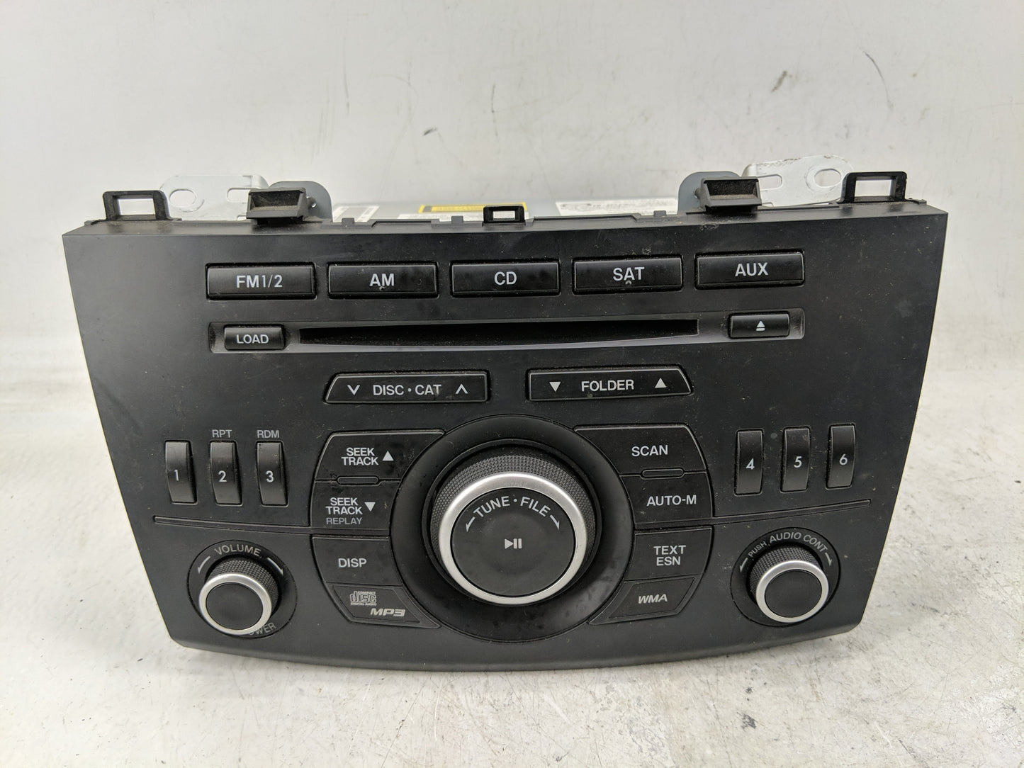 2012-2013 Mazda 3 Radio AM FM Cd Player Receiver Replacement P/N:BGV4 66 AR0 Fits Fits 2012 2013 OEM Used Auto Parts - Oemus