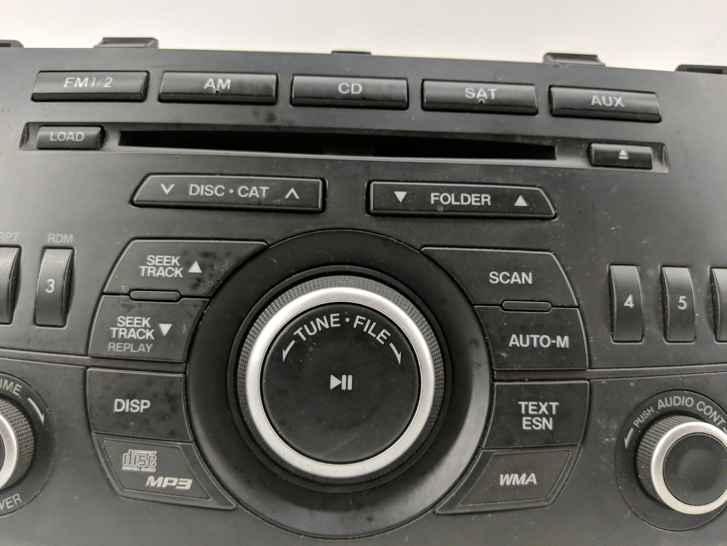 2012-2013 Mazda 3 Radio AM FM Cd Player Receiver Replacement P/N:BGV4 66 AR0 Fits Fits 2012 2013 OEM Used Auto Parts - Oemus