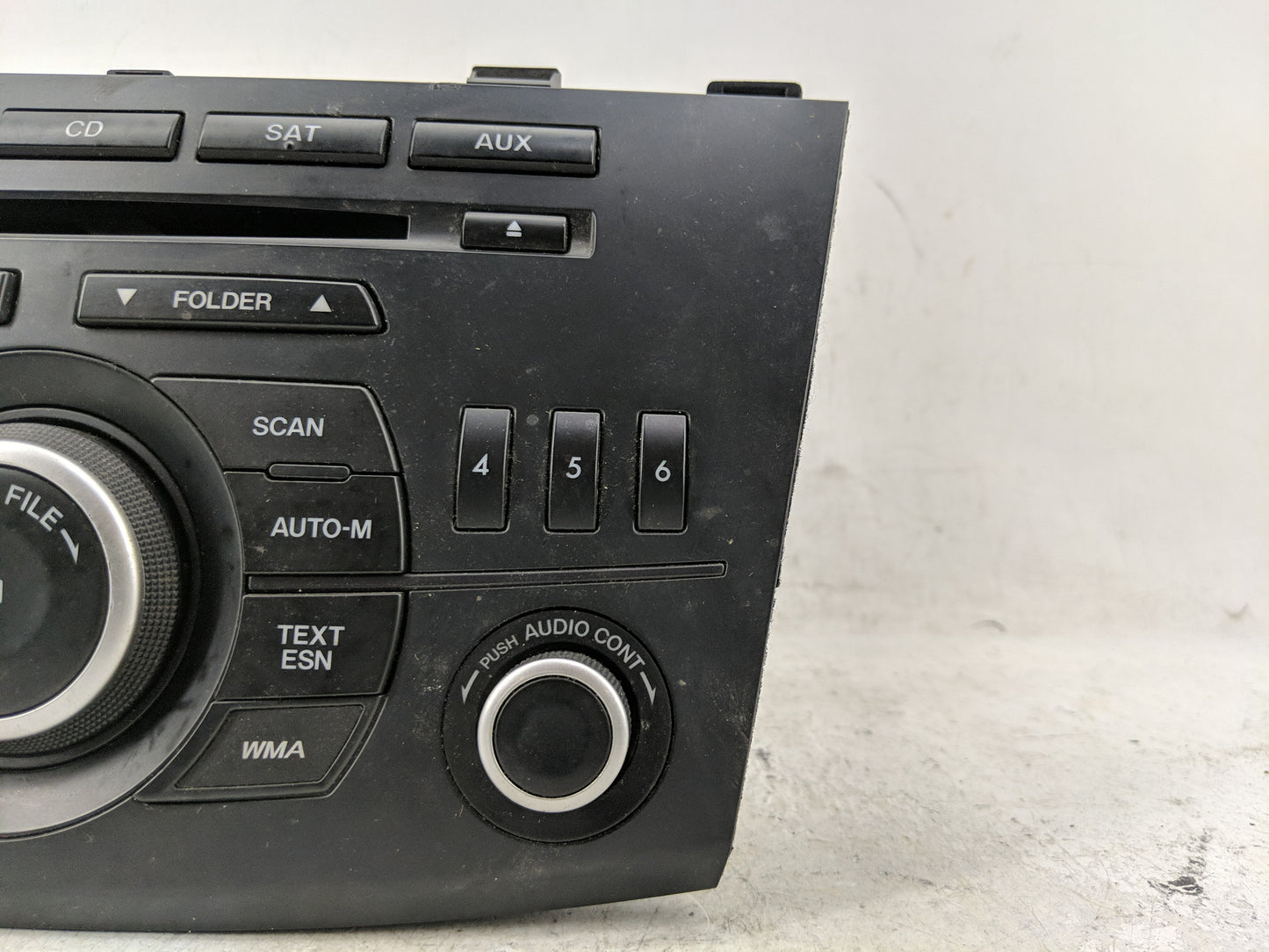 2012-2013 Mazda 3 Radio AM FM Cd Player Receiver Replacement P/N:BGV4 66 AR0 Fits Fits 2012 2013 OEM Used Auto Parts - Oemus