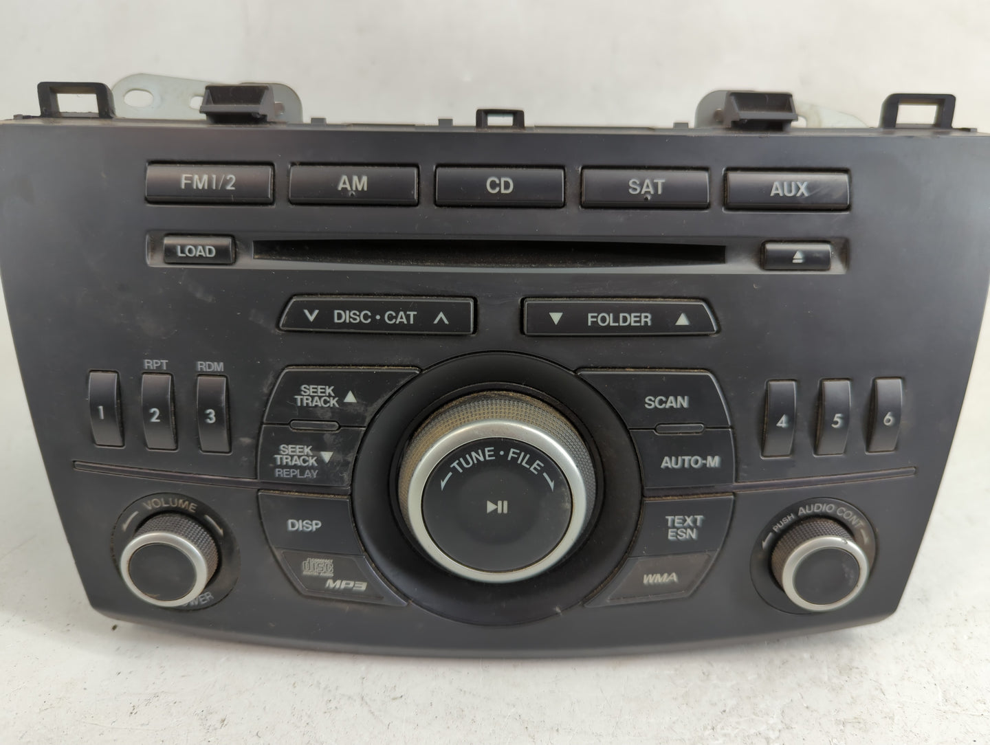 2012-2013 Mazda 3 Radio AM FM Cd Player Receiver Replacement P/N:BGV4 66 AR0 Fits Fits 2012 2013 OEM Used Auto Parts - Oemus