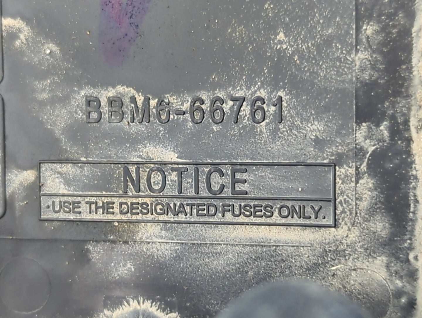 2012 Mazda 3 Fusebox Fuse Box Panel Relay Module P/N:BBM6-66761 Fits OEM Used Auto Parts - Oemusedautoparts1.com