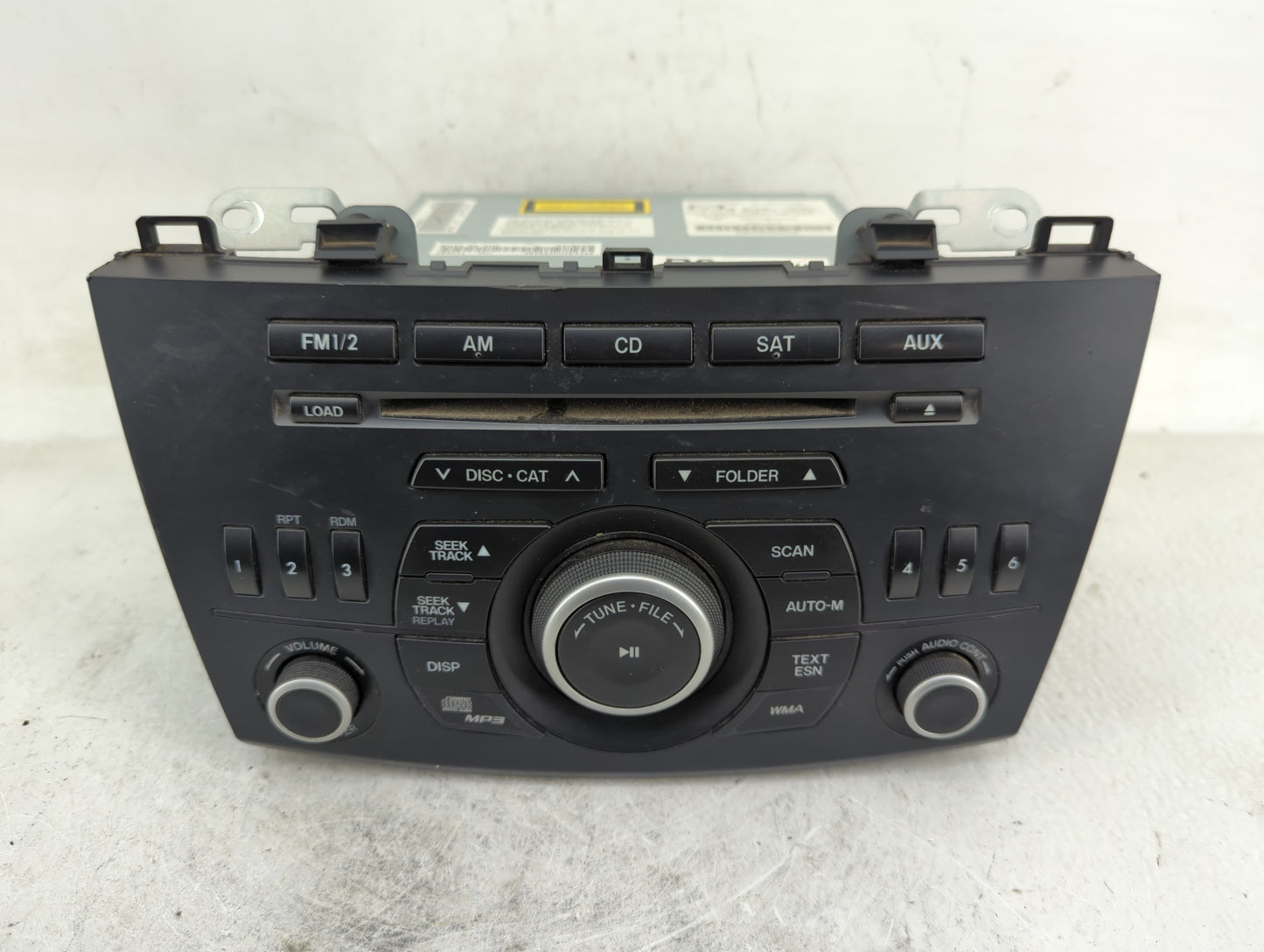 2012-2013 Mazda 3 Radio AM FM Cd Player Receiver Replacement P/N:BGV4 66 AR0 Fits Fits 2012 2013 OEM Used Auto Parts - Oemus