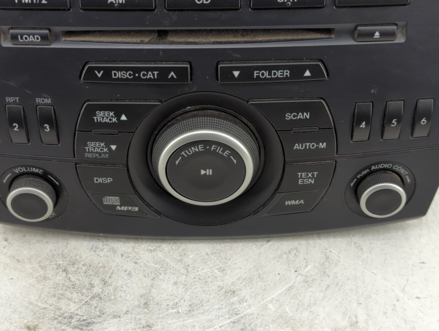 2012-2013 Mazda 3 Radio AM FM Cd Player Receiver Replacement P/N:BGV4 66 AR0 Fits Fits 2012 2013 OEM Used Auto Parts - Oemus