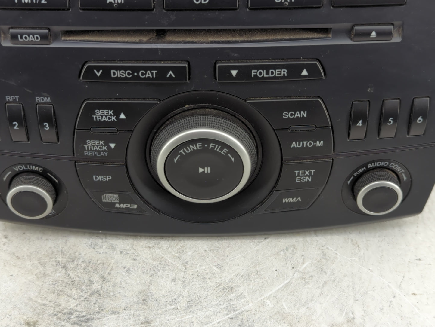 2012-2013 Mazda 3 Radio AM FM Cd Player Receiver Replacement P/N:BGV4 66 AR0 Fits Fits 2012 2013 OEM Used Auto Parts - Oemus