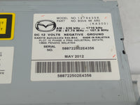 2012-2013 Mazda 3 Radio AM FM Cd Player Receiver Replacement P/N:BGV4 66 AR0 Fits Fits 2012 2013 OEM Used Auto Parts - Oemus