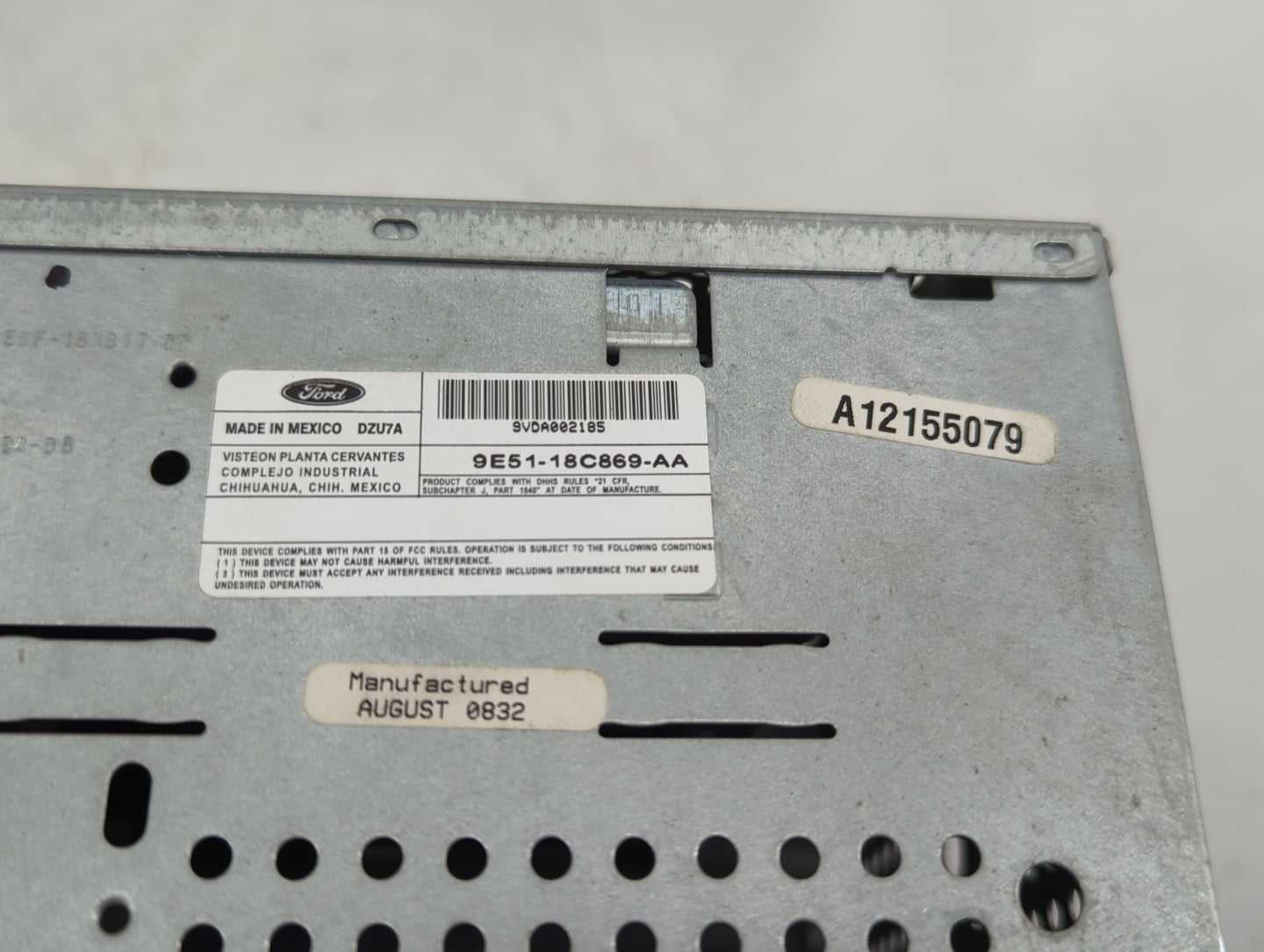 2012-2013 Mazda 3 Radio AM FM Cd Player Receiver Replacement P/N:9E51-18C869-AA Fits Fits 2012 2013 OEM Used Auto Parts - Oe