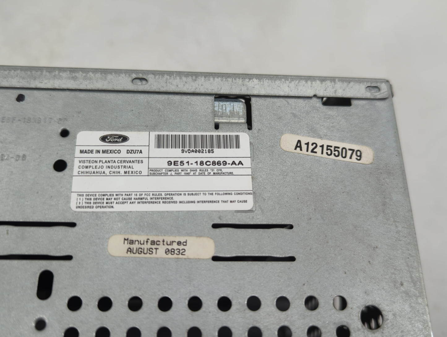2012-2013 Mazda 3 Radio AM FM Cd Player Receiver Replacement P/N:9E51-18C869-AA Fits Fits 2012 2013 OEM Used Auto Parts - Oe