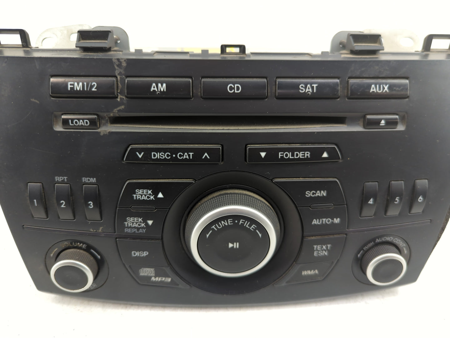 2012-2013 Mazda 3 Radio AM FM Cd Player Receiver Replacement P/N:14794356 Fits Fits 2012 2013 OEM Used Auto Parts - Oemuseda