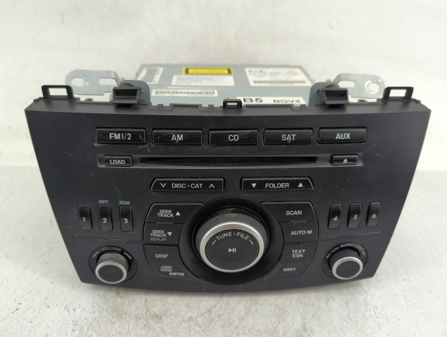 2012-2013 Mazda 3 Radio AM FM Cd Player Receiver Replacement P/N:BBM5-66-AR0 Fits Fits 2012 2013 OEM Used Auto Parts - Oemus