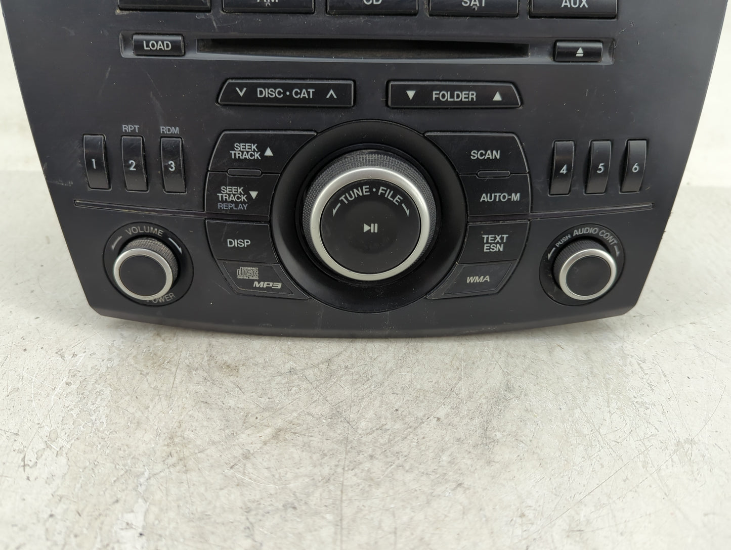 2012-2013 Mazda 3 Radio AM FM Cd Player Receiver Replacement P/N:BBM5-66-AR0 Fits Fits 2012 2013 OEM Used Auto Parts - Oemus