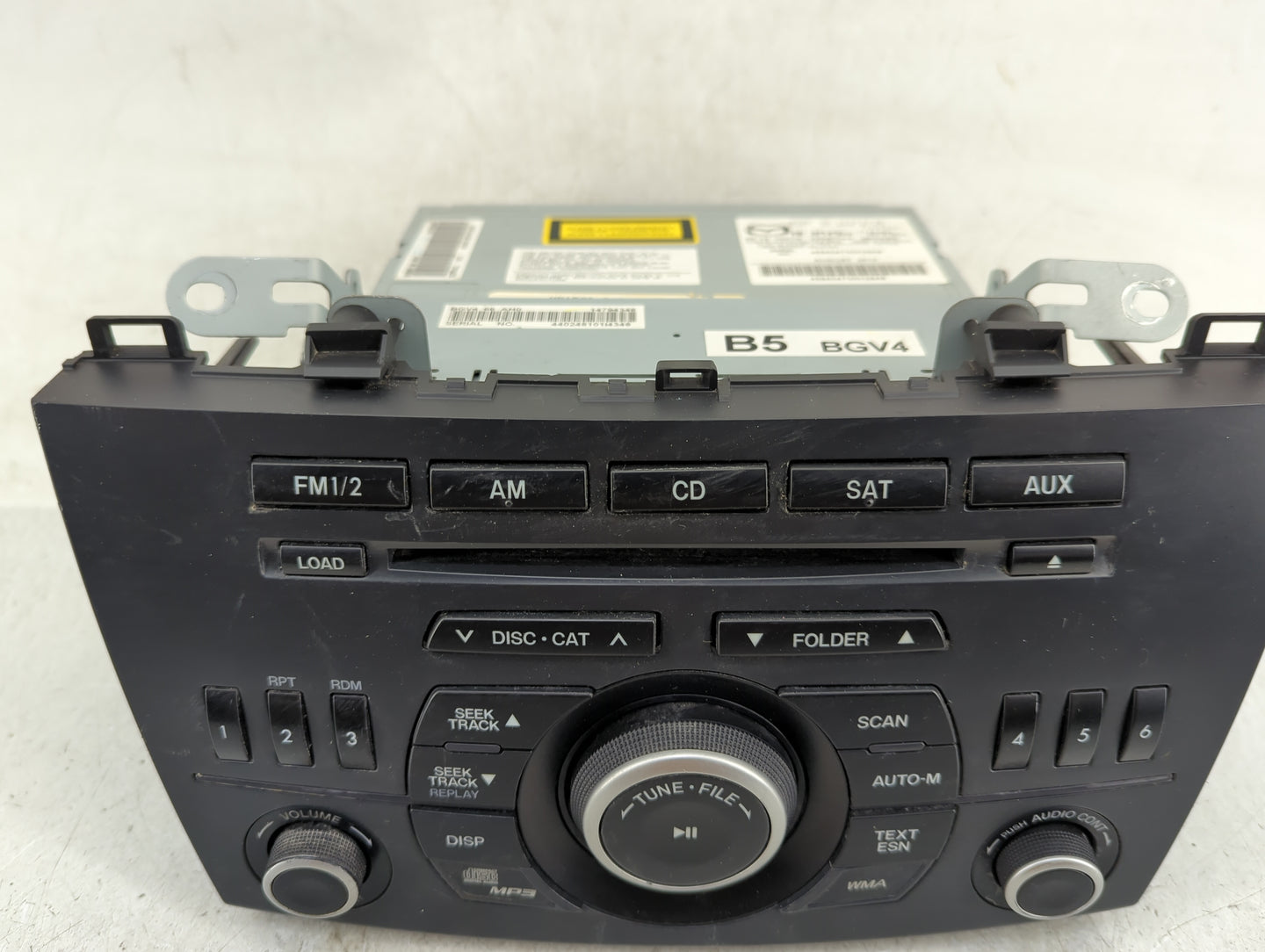 2012-2013 Mazda 3 Radio AM FM Cd Player Receiver Replacement P/N:BBM5-66-AR0 Fits Fits 2012 2013 OEM Used Auto Parts - Oemus